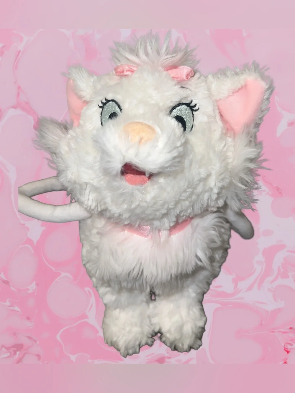 Walt Disney World Marie Aristocats Cat Girls Plush Handbag 11”